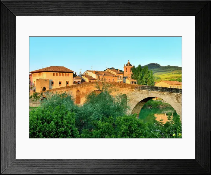 Framed Print : Puente La Reina, Jakobsweg, Camino de Santiago, Navarra, Spain Framed Print : Puente La Reina, Jakobsweg, Camino de Santiago, Navarra, Spain