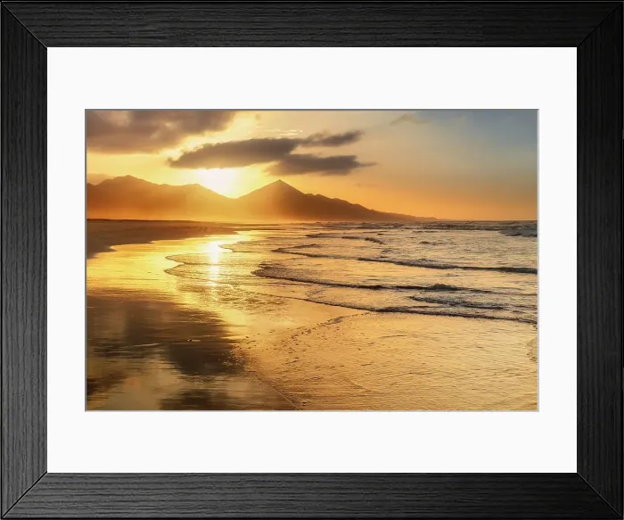 Framed Print : Cofete beach and mountain Pico de la Zarza, Jandia Peninsula, Fuerteventura, Canary Islands, Spain Framed Print : Cofete beach and mountain Pico de la Zarza, Jandia Peninsula, Fuerteventura, Canary Islands, Spain