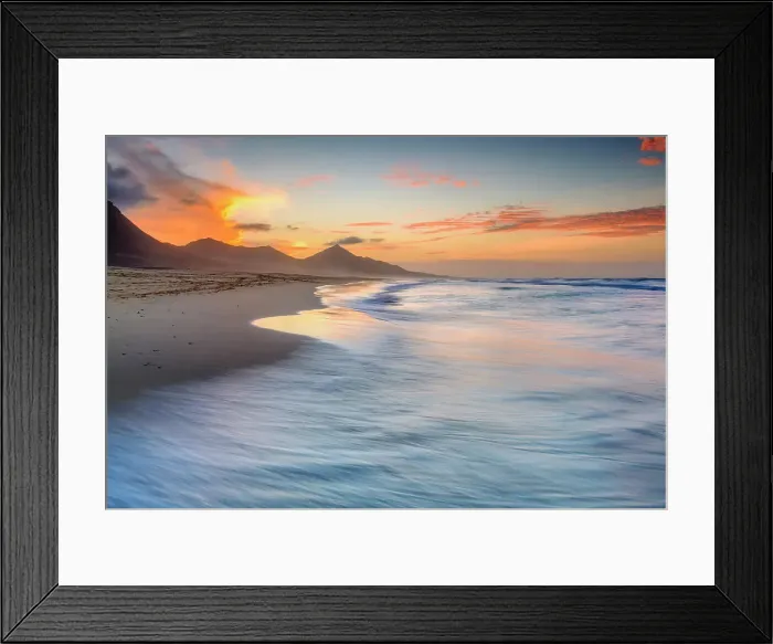 Framed Print : Cofete beach and mountain Pico de la Zarza, Jandia Peninsula, Fuerteventura, Canary Islands, Spain Framed Print : Cofete beach and mountain Pico de la Zarza, Jandia Peninsula, Fuerteventura, Canary Islands, Spain