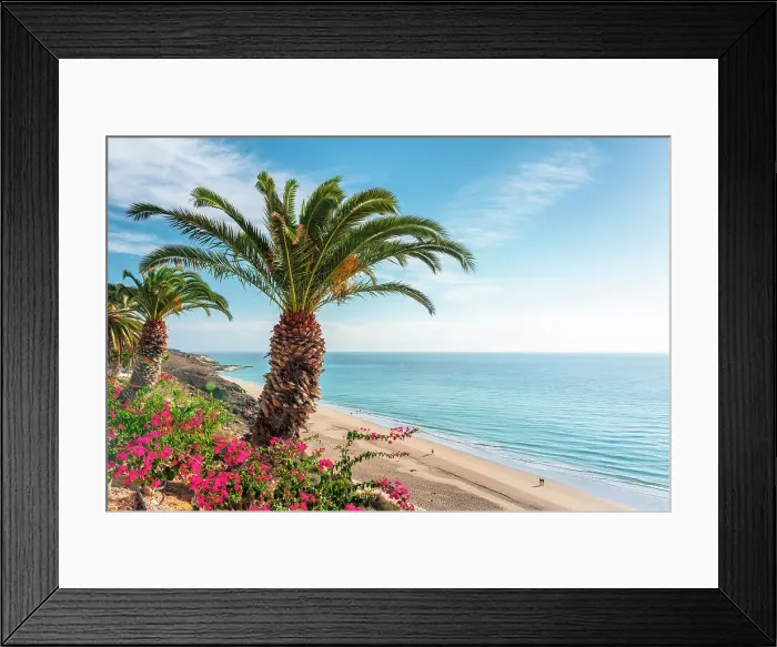 Framed Print : Beach promenade in Morro Jable, Jandia, Fuerteventura, Canary Islands, Spain Framed Print : Beach promenade in Morro Jable, Jandia, Fuerteventura, Canary Islands, Spain