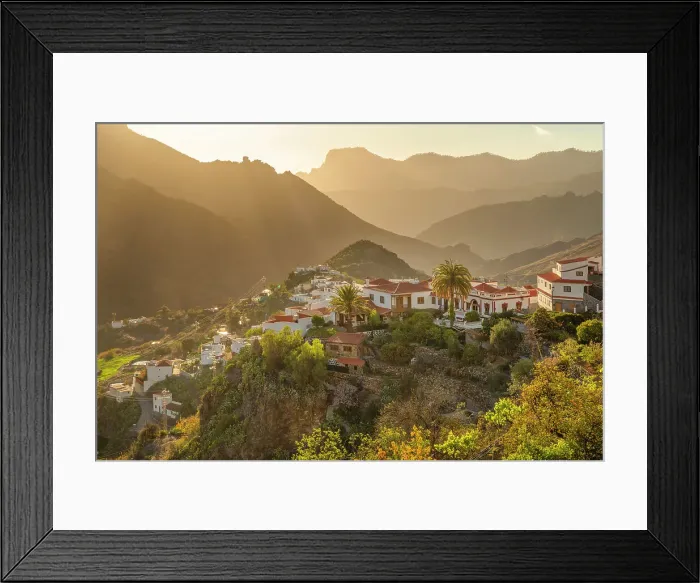 Framed Print : View from Tejeda to Roque Bentayga (1412m), Gran Canaria, Canary Islands, Spain Framed Print : View from Tejeda to Roque Bentayga (1412m), Gran Canaria, Canary Islands, Spain