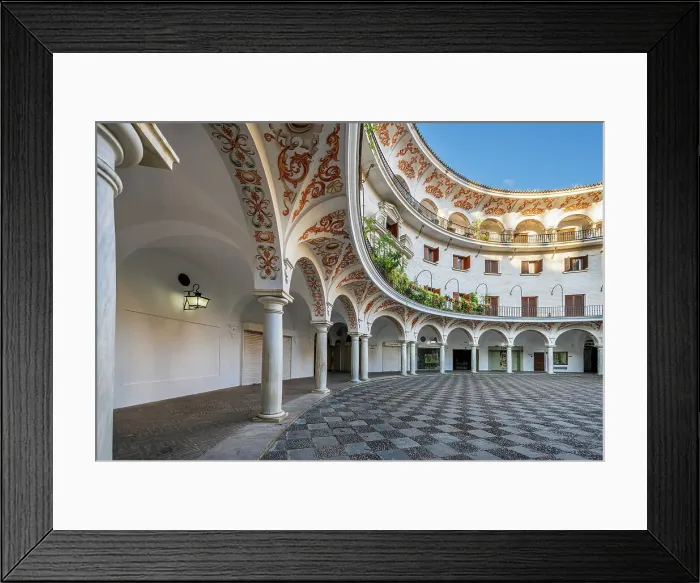 Framed Print : Plaza del Cabildo, Seville, Andalusia, Spain