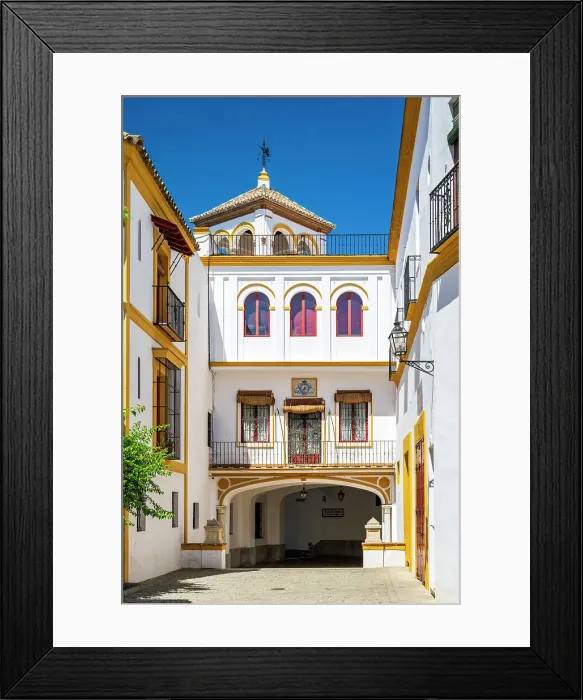 Framed Print : Plaza de toros de la Real Maestranza de Caballeria de Sevilla, Seville, Andalusia, Spain