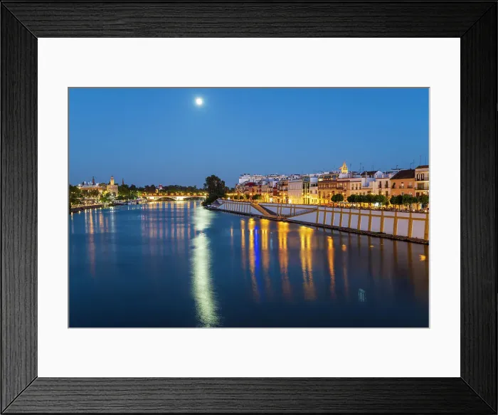 Framed Print : Scenic view of Triana neighbourhood and Guadalquivir river, Seville, Andalusia, Spain Framed Print : Scenic view of Triana neighbourhood and Guadalquivir river, Seville, Andalusia, Spain
