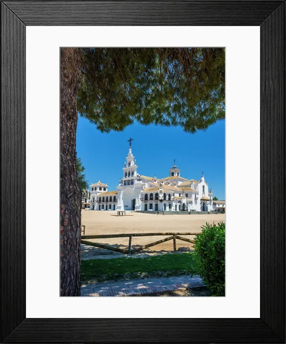 Framed Print : Ermita de la Virgen del Rocio, El Rocio, Huelva, Andalusia, Spain
