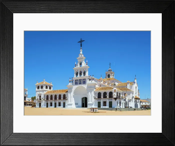 Framed Print : Ermita de la Virgen del Rocio, El Rocio, Huelva, Andalusia, Spain