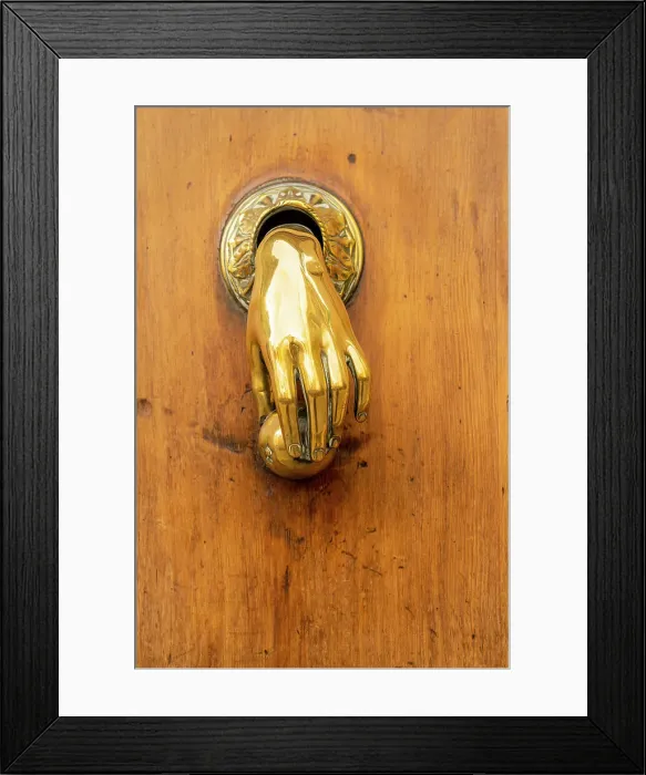 Framed Print : Door knocker, Valencia, Spain Framed Print : Door knocker, Valencia, Spain