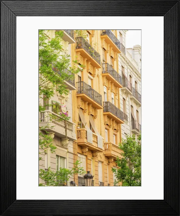 Framed Print : Colourful facade, Valencia, Spain Framed Print : Colourful facade, Valencia, Spain