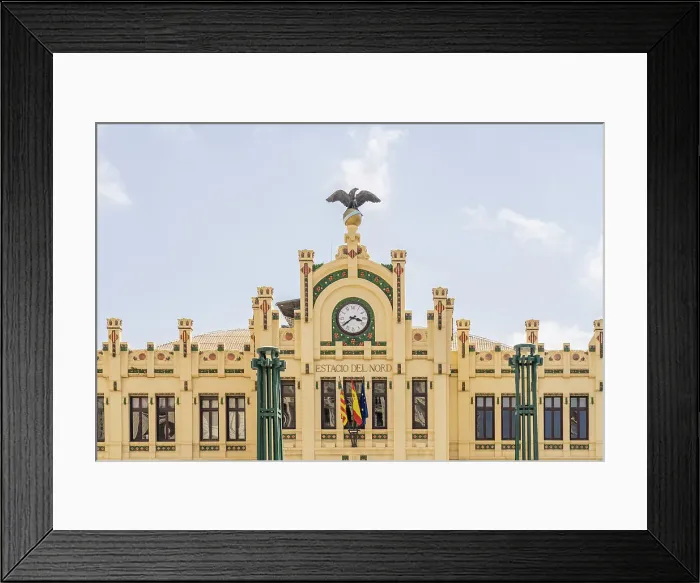 Framed Print : Estacion Del Nord Train station, Valencia, Spain