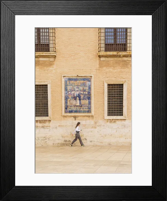 Framed Print : A ceramic wall tile with a religious icon on Valencia Cathedral, Valencia, Spain Framed Print : A ceramic wall tile with a religious icon on Valencia Cathedral, Valencia, Spain