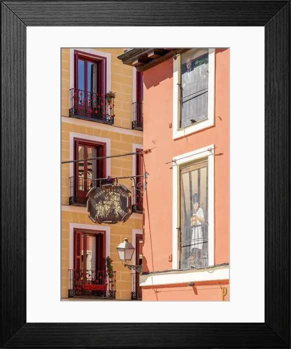 Framed Print : Restaurant facade, Madrid, Spain Framed Print : Restaurant facade, Madrid, Spain