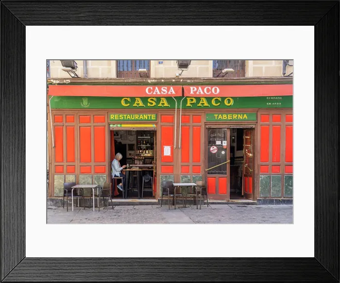 Framed Print : Casa Paco Restaurant, Madrid, Spain