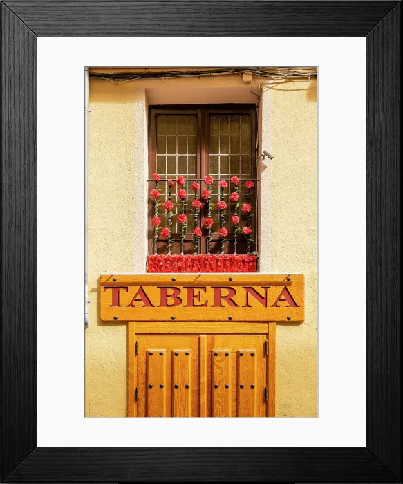 Framed Print : Restaurant facade, Madrid, Spain Framed Print : Restaurant facade, Madrid, Spain