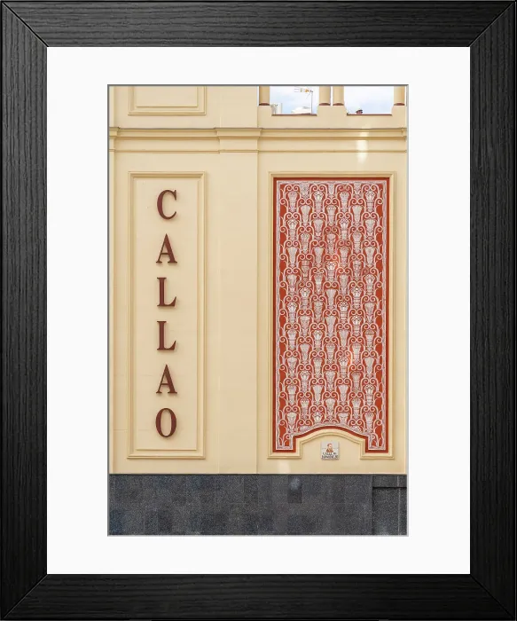 Framed Print : Callao Cinema facade, Madrid, Spain Framed Print : Callao Cinema facade, Madrid, Spain