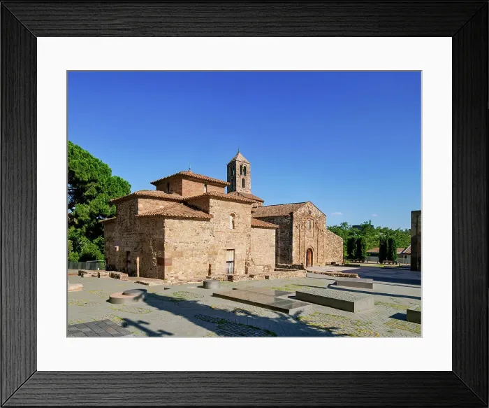 Framed Print : Church of Santa Maria and Mausoleum of Sant Miquel, The churches of Egara, Terrassa, Catalonia, Spain