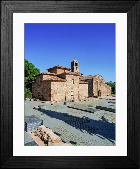 Framed Print : Church of Santa Maria and Mausoleum of Sant Miquel, The churches of Egara, Terrassa, Catalonia, Spain