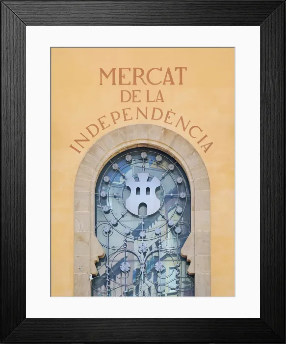 Framed Print : Mercat de la Independencia, market detailed view, Terrassa, Catalonia, Spain Framed Print : Mercat de la Independencia, market detailed view, Terrassa, Catalonia, Spain