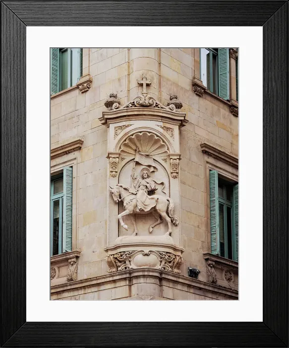 Framed Print : Sant Jaume Glyph, Sant Jaume Square, Barcelona, Catalonia, Spain Framed Print : Sant Jaume Glyph, Sant Jaume Square, Barcelona, Catalonia, Spain