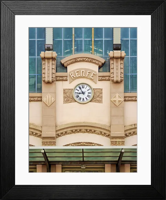 Framed Print : Estacio del Nord, train station detailed view, Barcelona, Catalonia, Spain