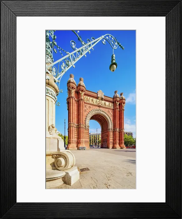 Framed Print : Arc de Triomf, Passeig de Lluis Companys, Barcelona, Catalonia, Spain Framed Print : Arc de Triomf, Passeig de Lluis Companys, Barcelona, Catalonia, Spain