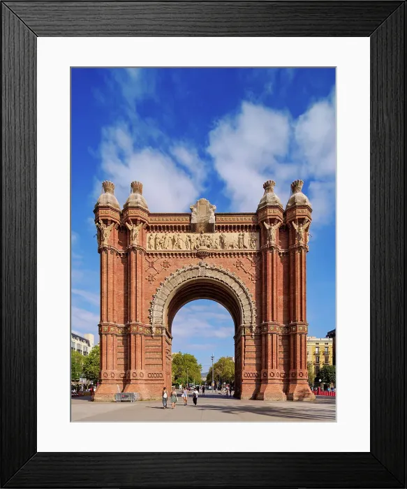 Framed Print : Arc de Triomf, Passeig de Lluis Companys, Barcelona, Catalonia, Spain Framed Print : Arc de Triomf, Passeig de Lluis Companys, Barcelona, Catalonia, Spain