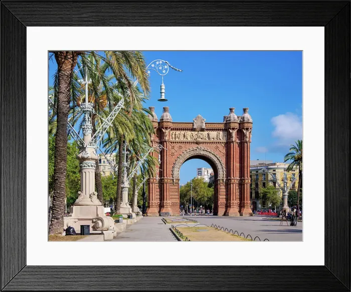Framed Print : Arc de Triomf, Passeig de Lluis Companys, Barcelona, Catalonia, Spain Framed Print : Arc de Triomf, Passeig de Lluis Companys, Barcelona, Catalonia, Spain