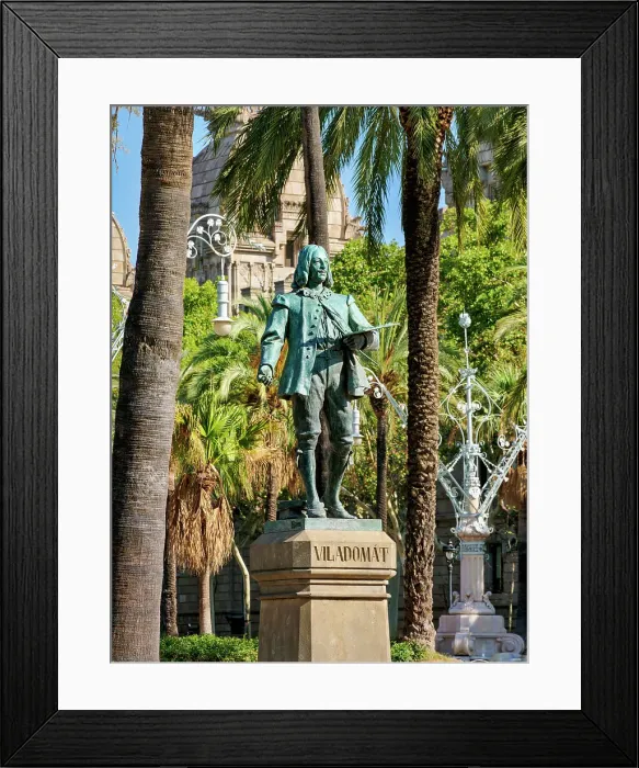 Framed Print : Antoni de Viladomat Statue, Passeig de Lluis Companys, Barcelona, Catalonia, Spain Framed Print : Antoni de Viladomat Statue, Passeig de Lluis Companys, Barcelona, Catalonia, Spain