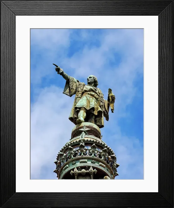 Framed Print : Columbus Monument, Barcelona, Catalonia, Spain Framed Print : Columbus Monument, Barcelona, Catalonia, Spain