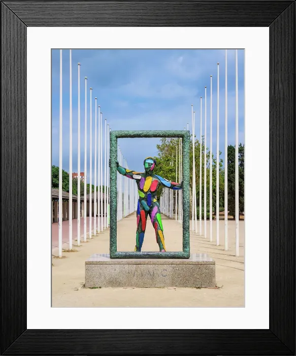 Framed Print : Marc, a sculpture by Robert Llimos, Port Olimpic Park, Barcelona, Catalonia, Spain Framed Print : Marc, a sculpture by Robert Llimos, Port Olimpic Park, Barcelona, Catalonia, Spain