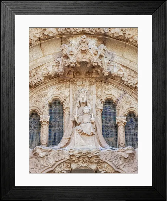 Framed Print : Temple Expiatori del Sagrat Cor, detailed view, Mount Tibidabo, Barcelona, Catalonia, Spain Framed Print : Temple Expiatori del Sagrat Cor, detailed view, Mount Tibidabo, Barcelona, Catalonia, Spain