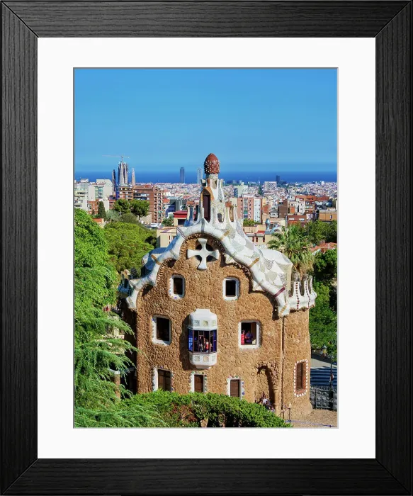 Framed Print : Park Guell, Barcelona, Catalonia, Spain