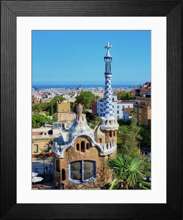 Framed Print : Park Guell, Barcelona, Catalonia, Spain