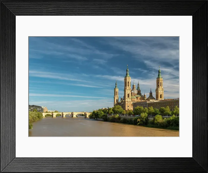 Framed Print : Basilica de Nuestra Senora del Pilar Church and Ebro River, Zaragoza, Aragon, Spain Framed Print : Basilica de Nuestra Senora del Pilar Church and Ebro River, Zaragoza, Aragon, Spain