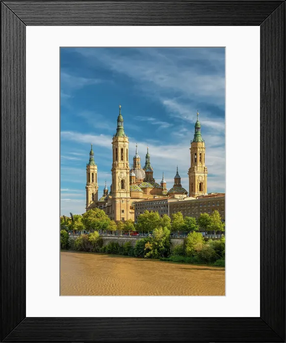 Framed Print : Basilica de Nuestra Senora del Pilar Church and Ebro River, Zaragoza, Aragon, Spain Framed Print : Basilica de Nuestra Senora del Pilar Church and Ebro River, Zaragoza, Aragon, Spain