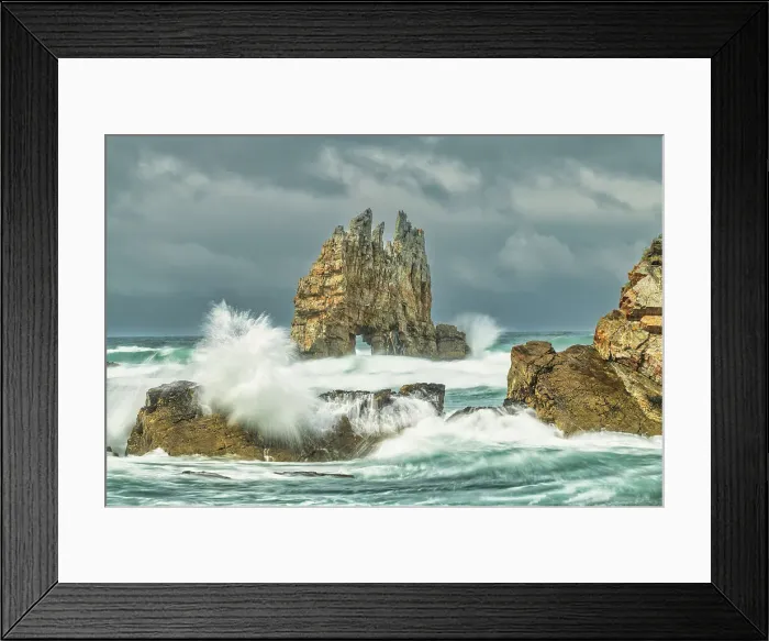Framed Print : Playa de Portizuelo, Luarca, Asturias, Spain Framed Print : Playa de Portizuelo, Luarca, Asturias, Spain