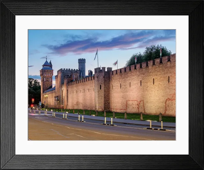 Framed Print : Cardiff Castle at dusk, Cardiff, Wales, United Kingdom Framed Print : Cardiff Castle at dusk, Cardiff, Wales, United Kingdom