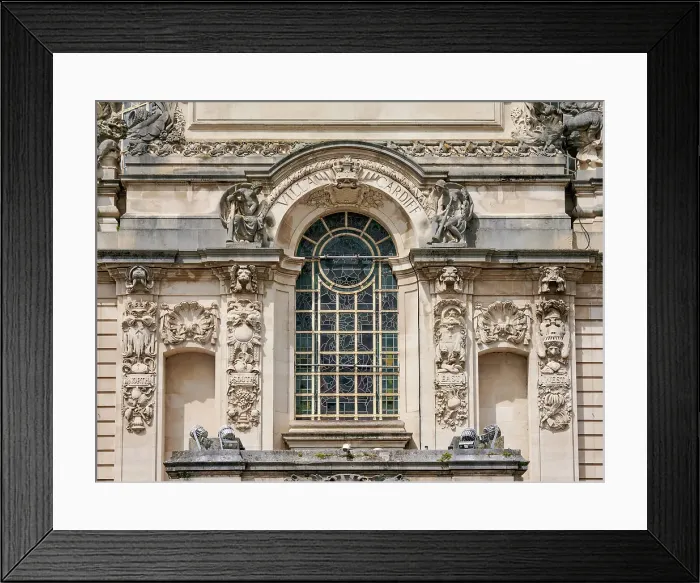 Framed Print : City Hall, detailed view, Cardiff, Wales, United Kingdom