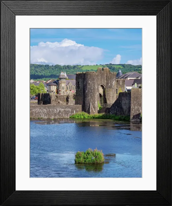 Framed Print : Caerphilly Castle, Caerphilly, Wales, United Kingdom Framed Print : Caerphilly Castle, Caerphilly, Wales, United Kingdom