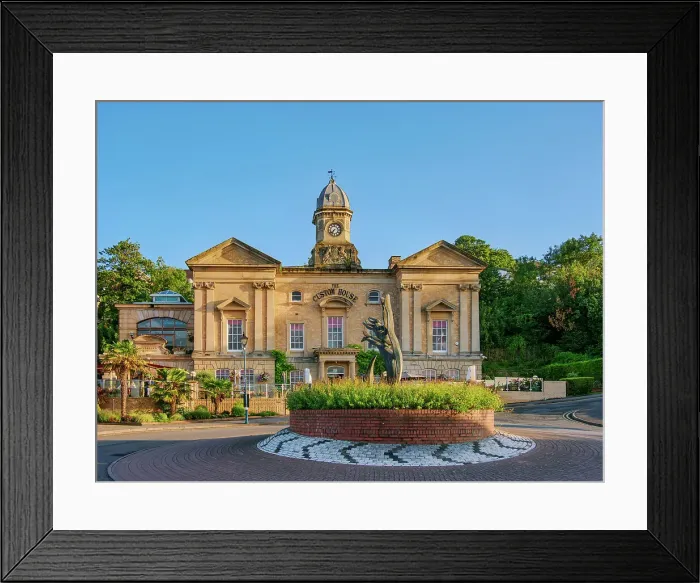 Framed Print : The Old Custom House at sunset, Penarth, Wales, United Kingdom