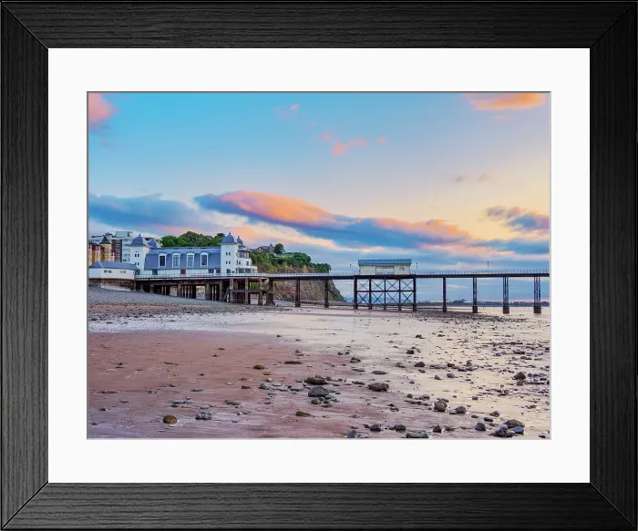 Framed Print : Penarth Pier at dawn, Penarth, Wales, United Kingdom Framed Print : Penarth Pier at dawn, Penarth, Wales, United Kingdom