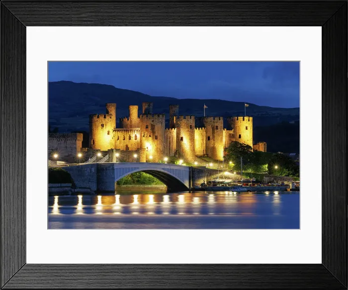 Framed Print : Conwy Castle and River Conwy, Wales, UKfort Framed Print : Conwy Castle and River Conwy, Wales, UKfort