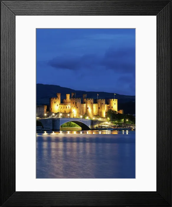 Framed Print : Conwy Castle and River Conwy, Wales, UKfort Framed Print : Conwy Castle and River Conwy, Wales, UKfort