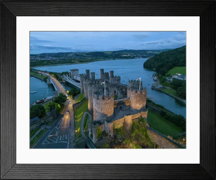 Framed Print : Conwy Castle and River Conwy, Wales, UKfort Framed Print : Conwy Castle and River Conwy, Wales, UKfort