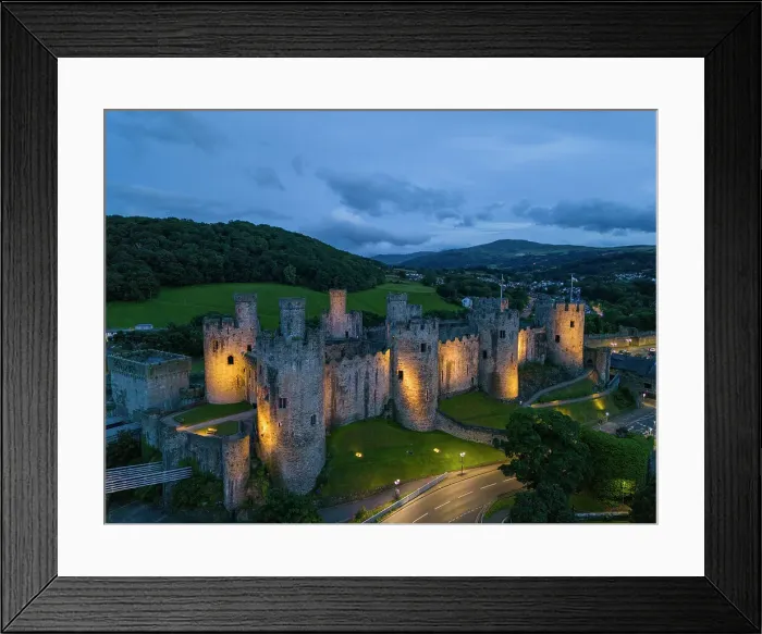 Framed Print : Conwy Castle and River Conwy, Wales, UKfort Framed Print : Conwy Castle and River Conwy, Wales, UKfort