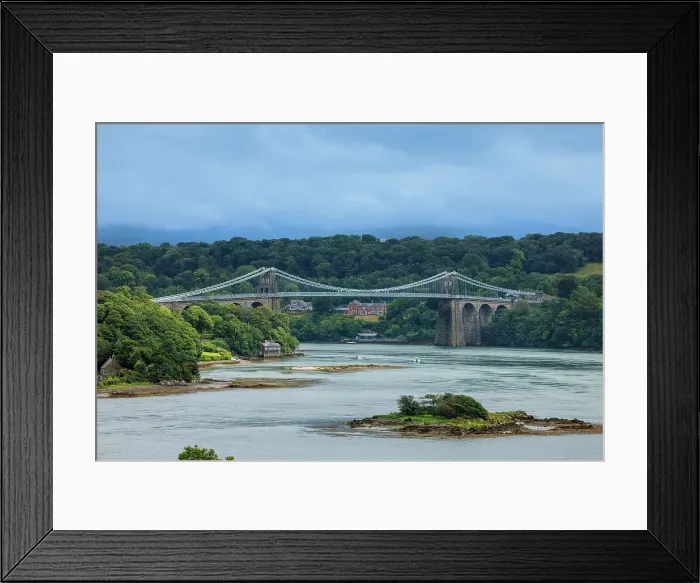 Framed Print : Menai Bridge, Anglesey, Wales, United Kingdom Framed Print : Menai Bridge, Anglesey, Wales, United Kingdom