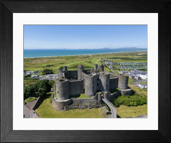 Framed Print : Conwy Castle and River Conwy, Wales, UKfort
