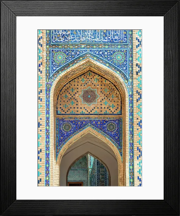 Framed Print : Shah-i-Zinda mausoleum, Samarkand, Uzbekistan Framed Print : Shah-i-Zinda mausoleum, Samarkand, Uzbekistan