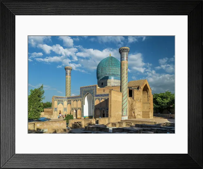 Framed Print : Gur-e-Amir mausoleum, Samarkand, Uzbekistan Framed Print : Gur-e-Amir mausoleum, Samarkand, Uzbekistan