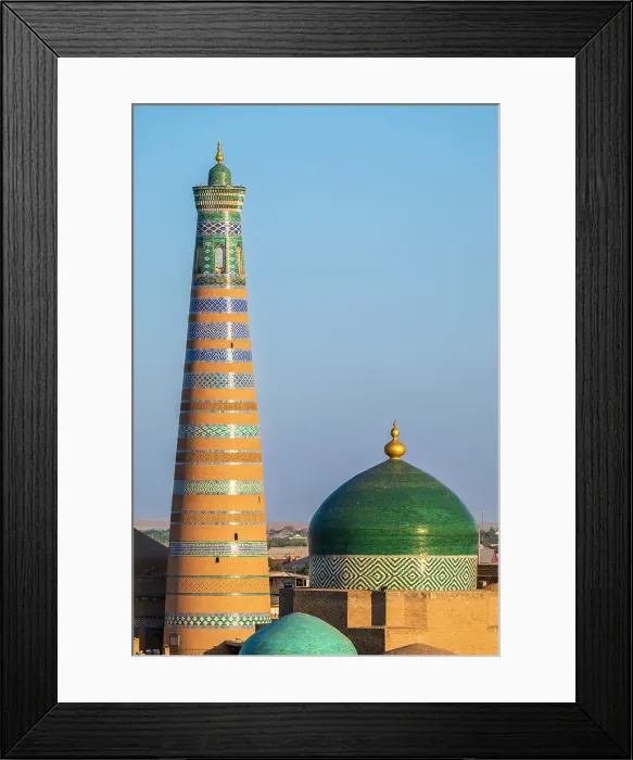 Framed Print : Islom-Hoja Minaret, Khiva, Uzbekistan Framed Print : Islom-Hoja Minaret, Khiva, Uzbekistan