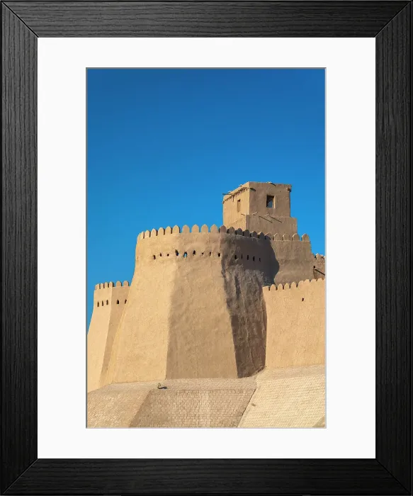 Framed Print : Kuhna Ark fortress and city walls, Khiva, Uzbekistan Framed Print : Kuhna Ark fortress and city walls, Khiva, Uzbekistan